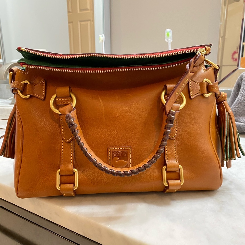 Dooney & Bourke Florentine Medium Satchel-Natural
